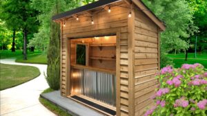 Garden Shed as a Bar