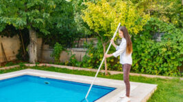 How to Vacuum Your Swimming Pool Manually | in-ground pool, Maintenance, Pool and more